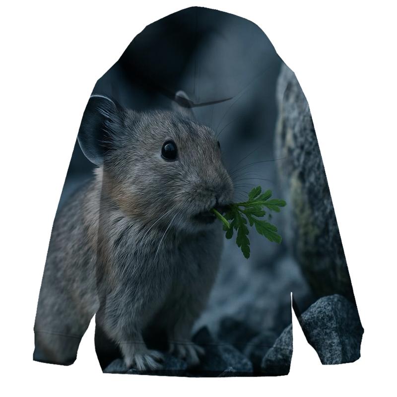 Alpine Sentinel American Pika graphic hoodies