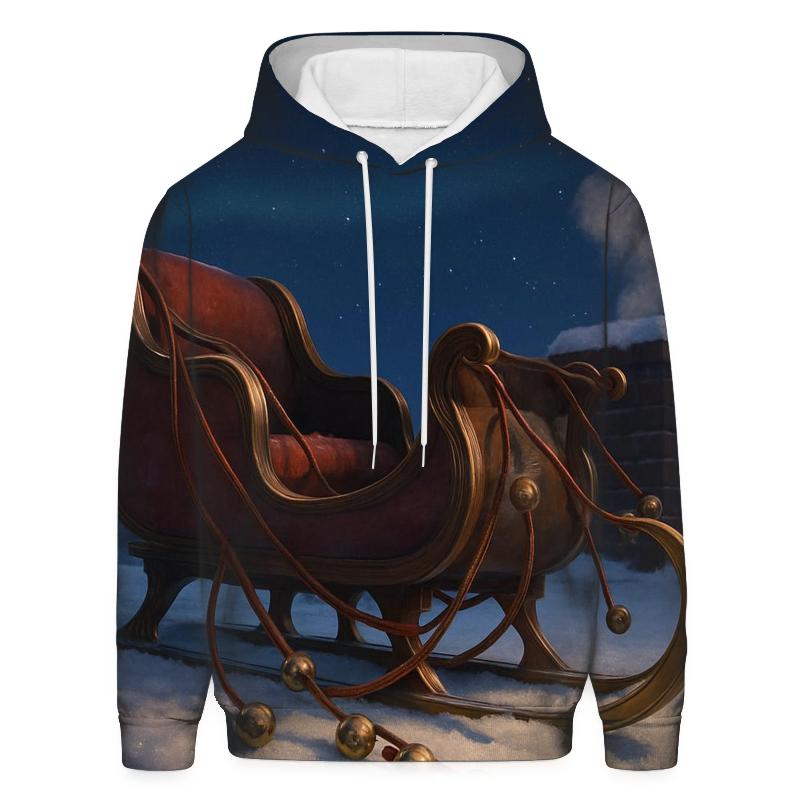 Sleigh Bells On The Snowy Rooftop custom hoodies