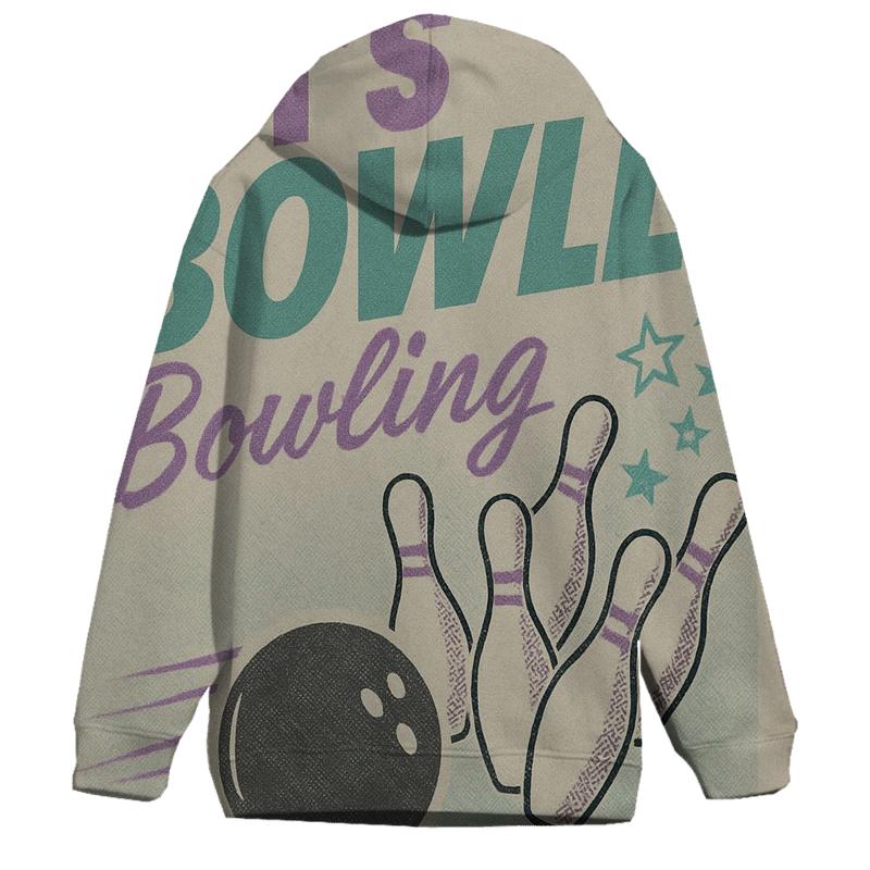 Retro Bowling Alley Night Sky Flyer hoodies fashion