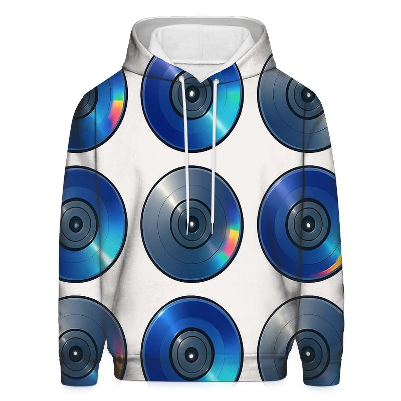 Laser Disc Orbit Medallions embroidered hoodies