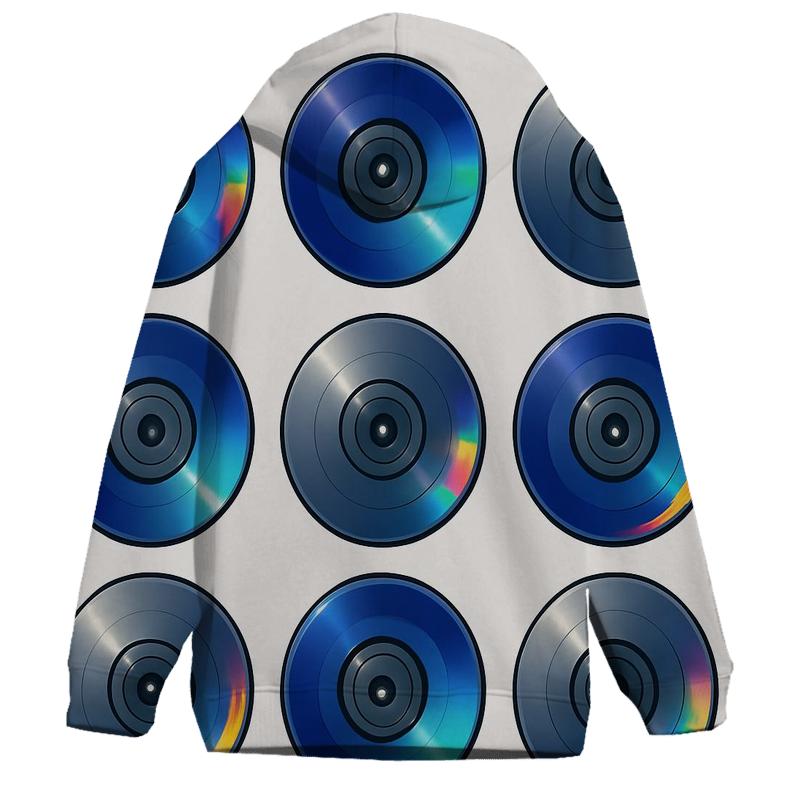 Laser Disc Orbit Medallions embroidered hoodies