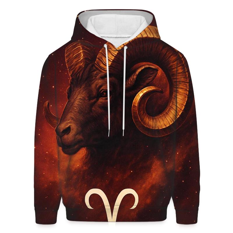 Aries Ram Spark Nebula Crest hoodie styles