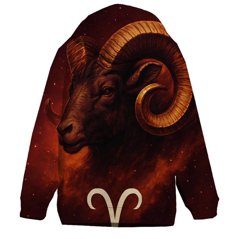 Aries Ram Spark Nebula Crest hoodie styles
