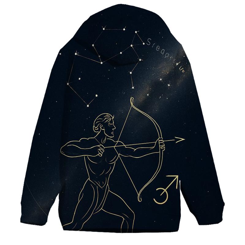 Sagittarius Archer On The Galactic Meridian hoodie designs
