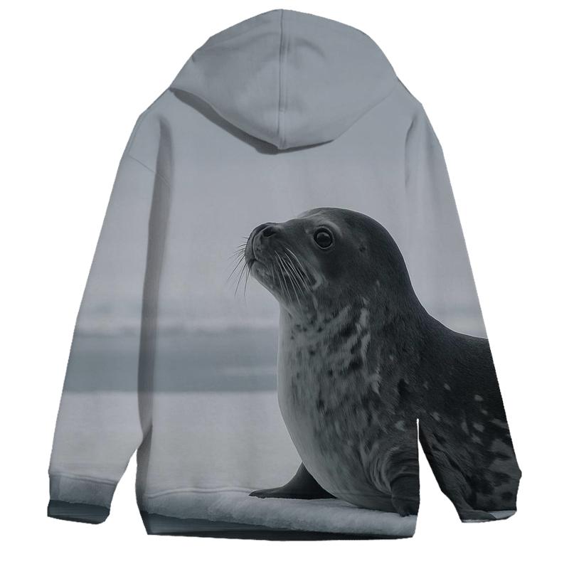 Glacier Edge Weddell Seal zip-up hoodies