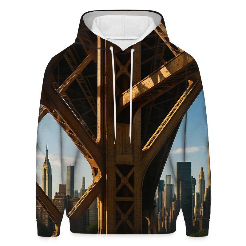 Queensboro Bridge Undercarriage Framing Midtown premium hoodies