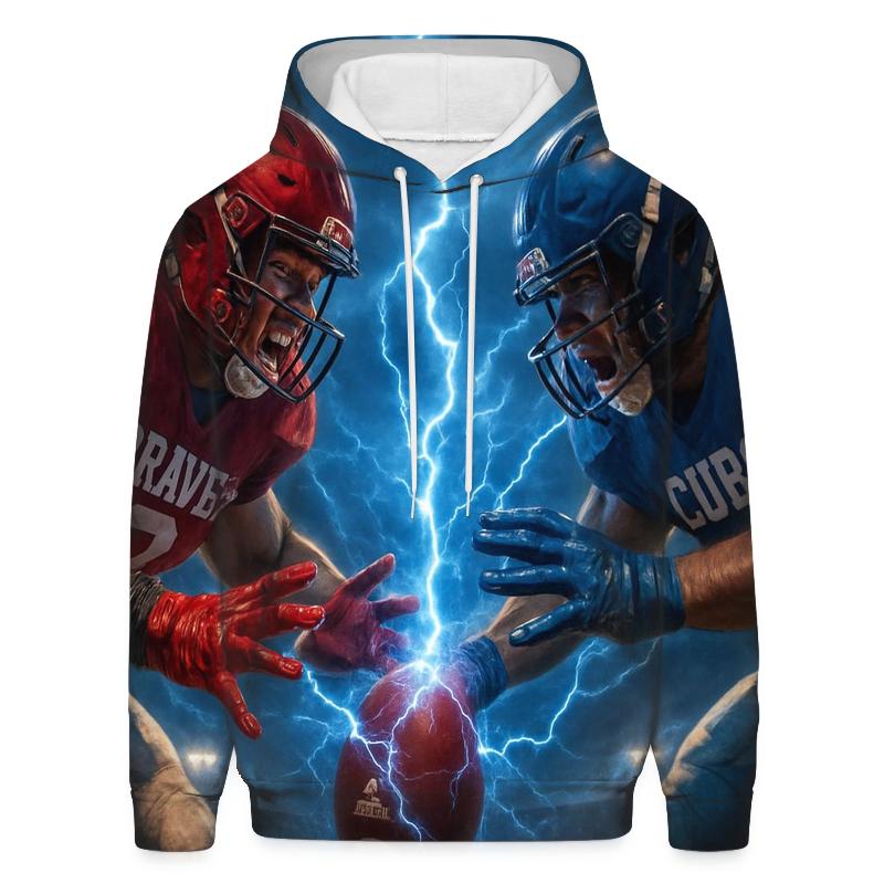 Lightning Snap Over The Center hoodie designs