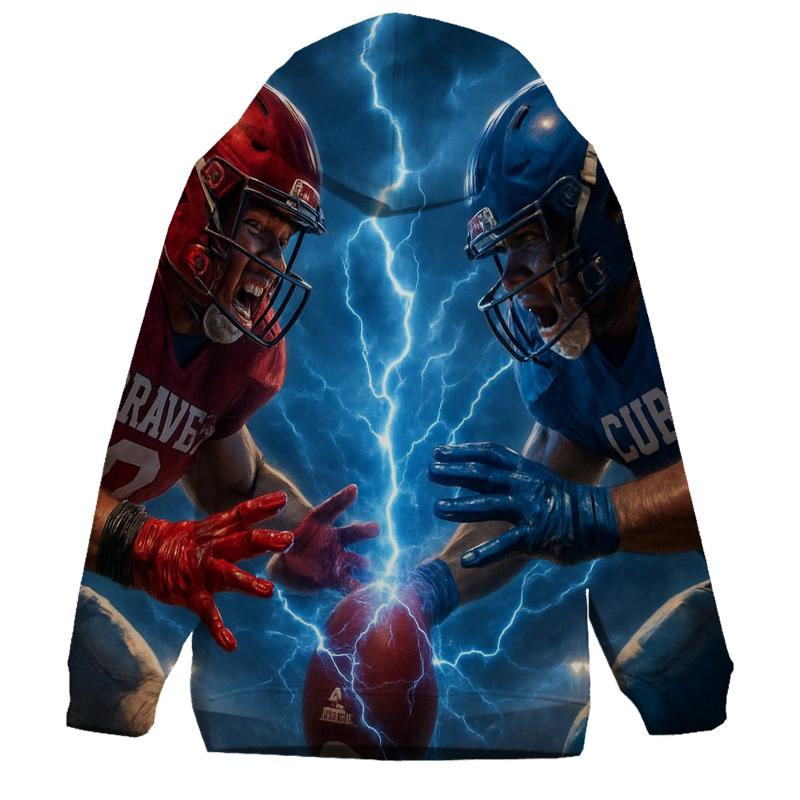 Lightning Snap Over The Center hoodie designs
