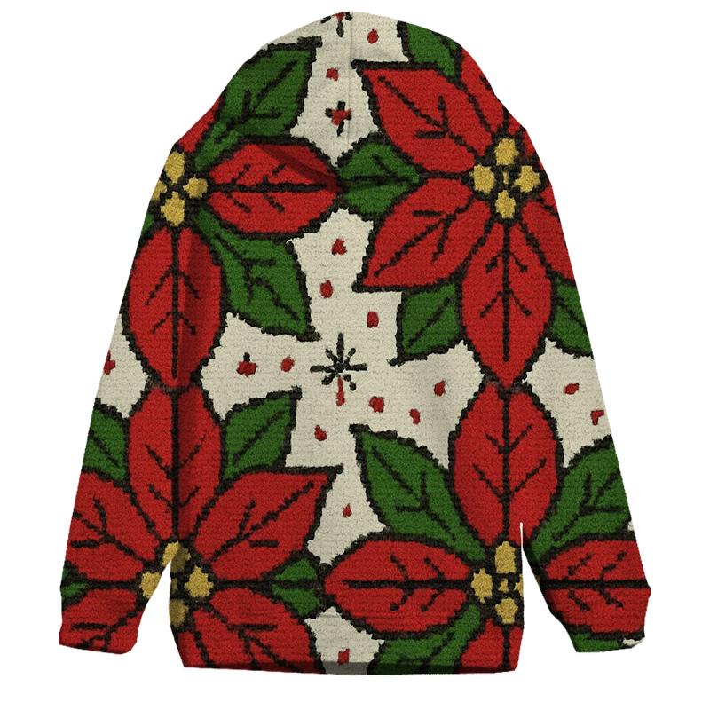 Poinsettia Supernova Burst Tile Design designer hoodies