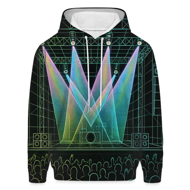 Concert Stage Wireframe heavyweight hoodies