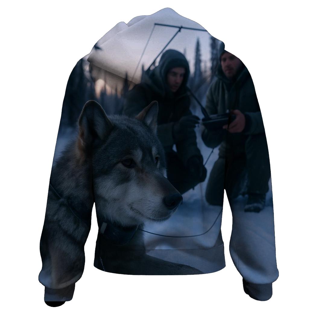 Radio Collar Check In Boreal Dawn heavyweight hoodies