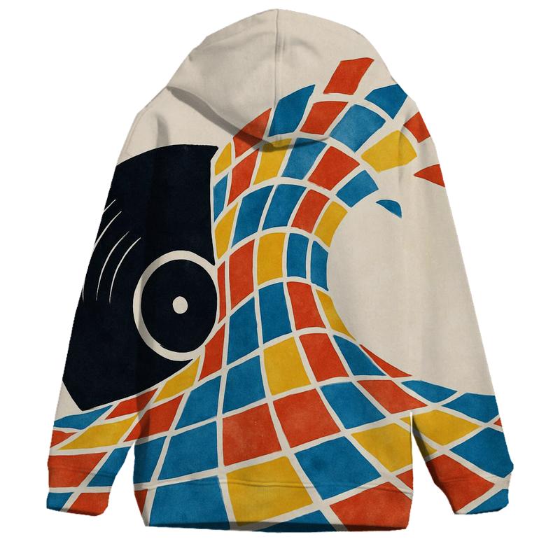 Vinyl Splash Mosaic designer hoodies