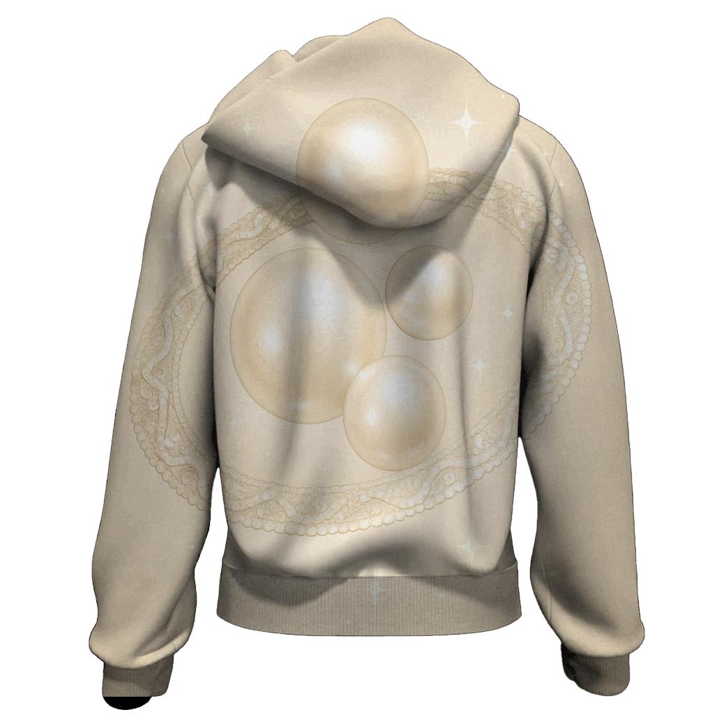 Champagne Orbit Lace graphic hoodies