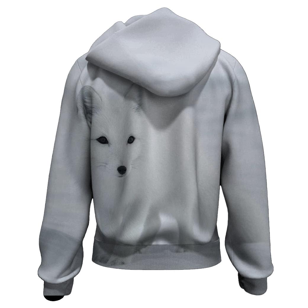 Tundra Stillness Arctic Fox hoodie trends