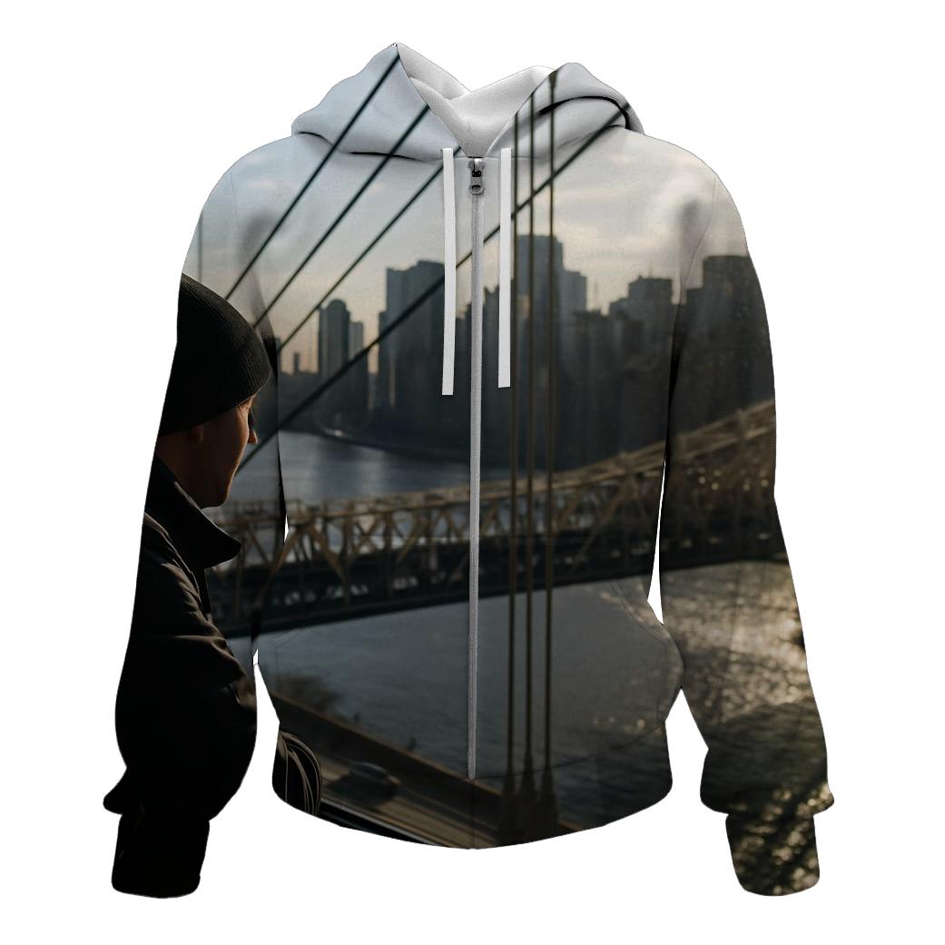 Roosevelt Island Tram Window Over Midtown hoodie styles