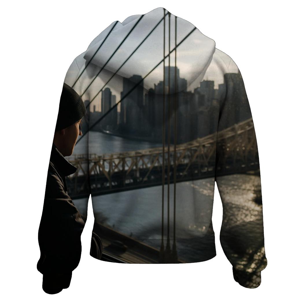 Roosevelt Island Tram Window Over Midtown hoodie styles