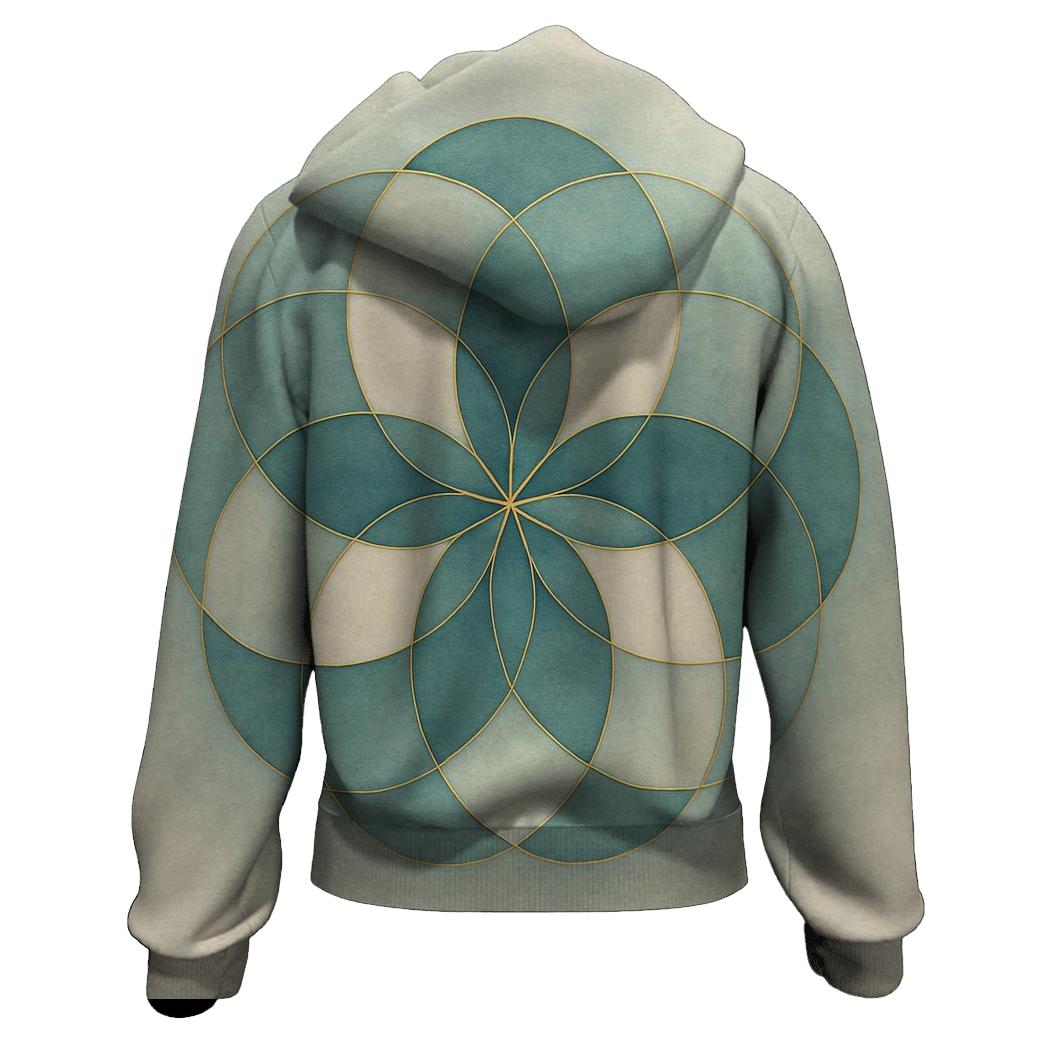 Quiet Geometry Of Breath zip-up hoodies