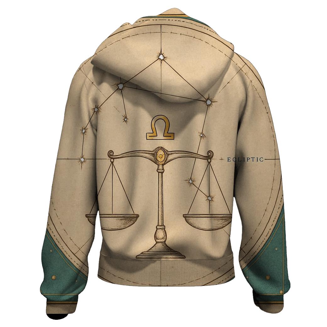 Libra Equinox Balance Chart premium hoodies