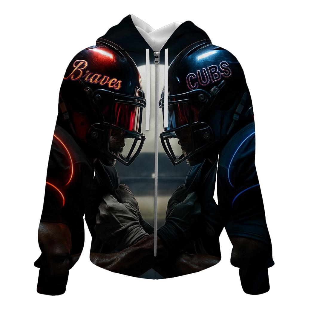 Neon Helmet Reflections Rivalry pullover hoodies