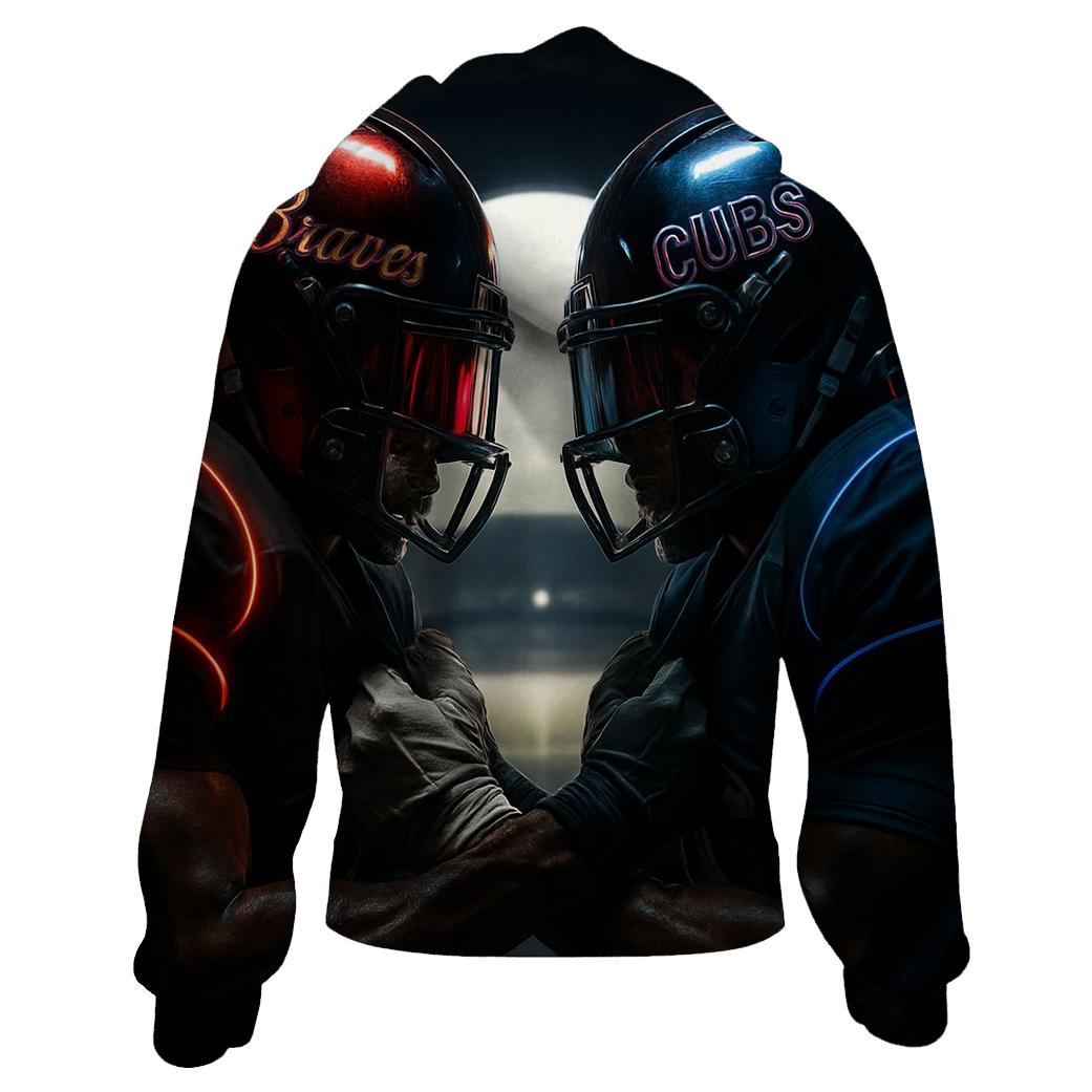 Neon Helmet Reflections Rivalry pullover hoodies