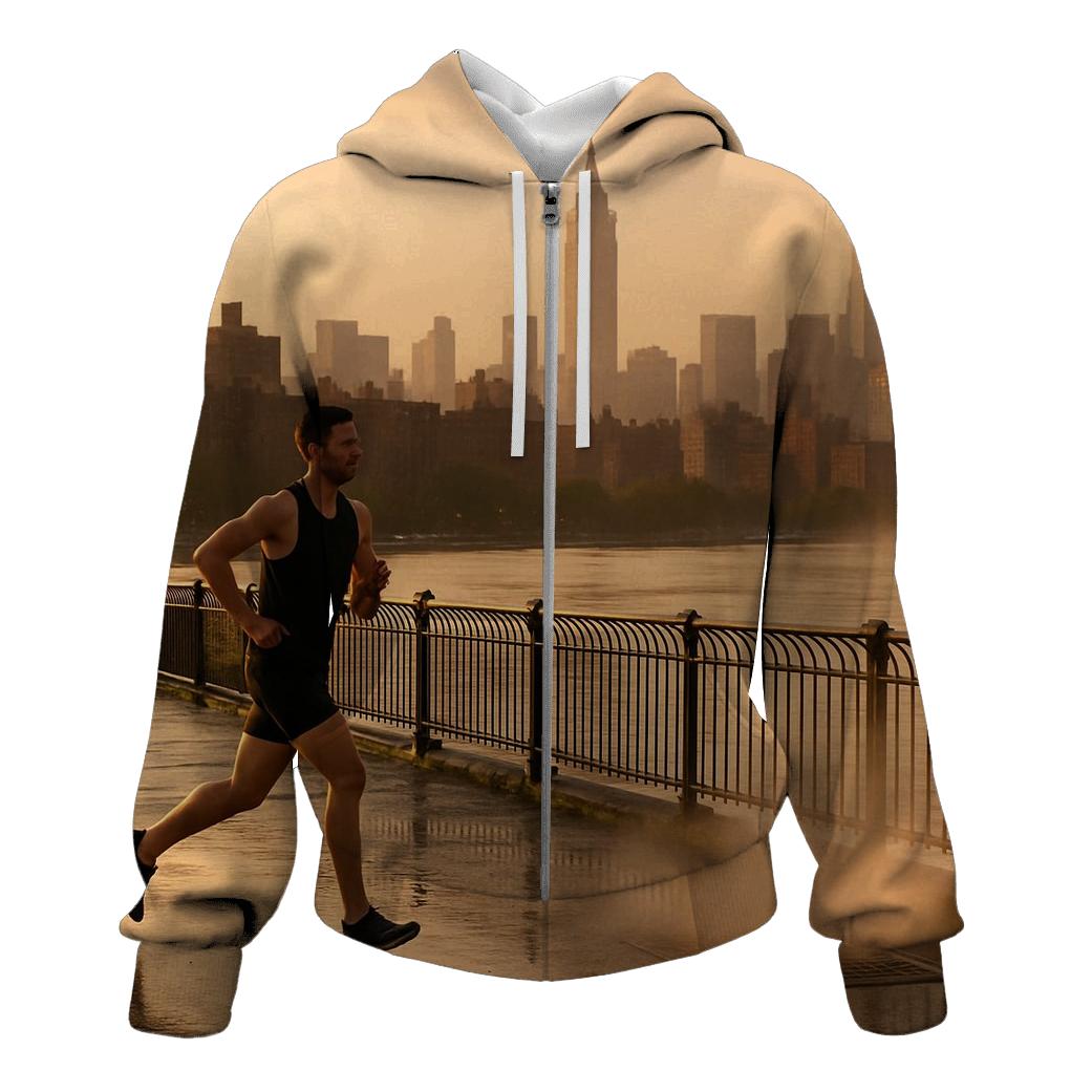 Harlem River Golden Hour With Yankee Stadium Distance designer hoodies