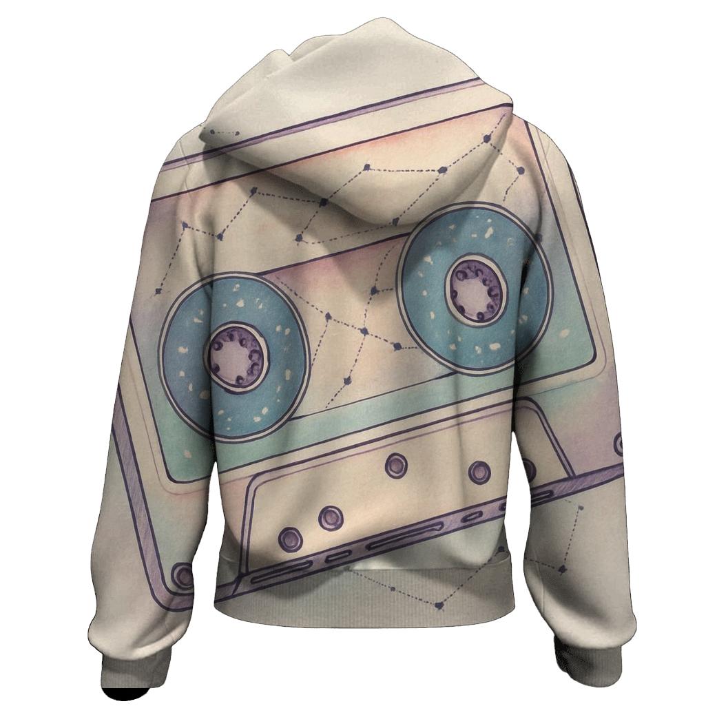 Cassette Constellation Map hoodie styles