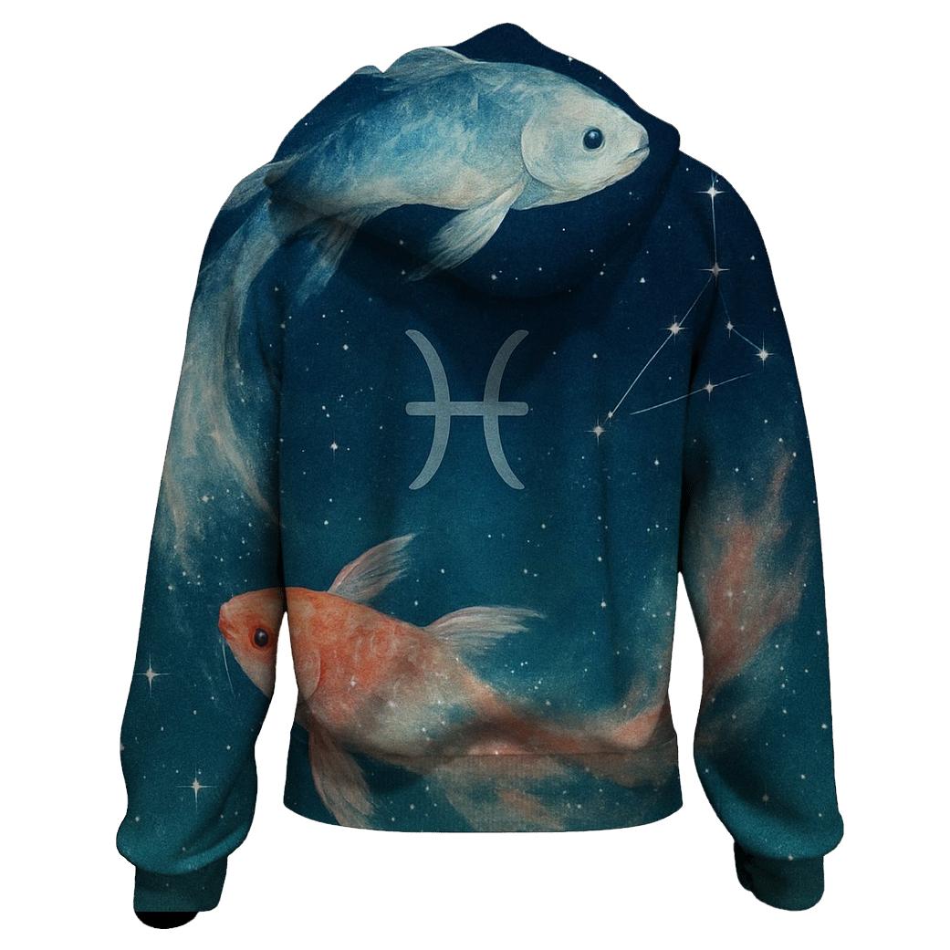 Pisces Dream Current Constellation graphic hoodies