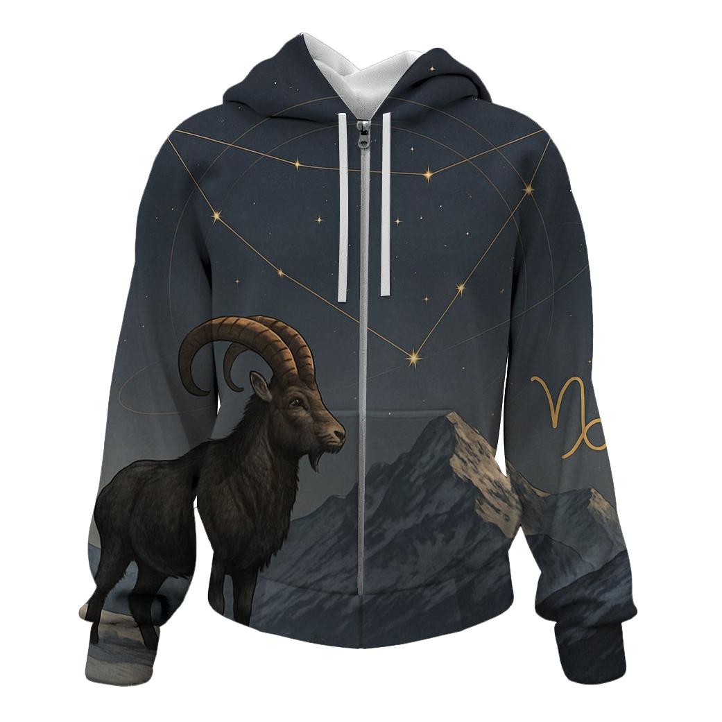 Capricorn Mountain Goat Star Atlas graphic hoodies