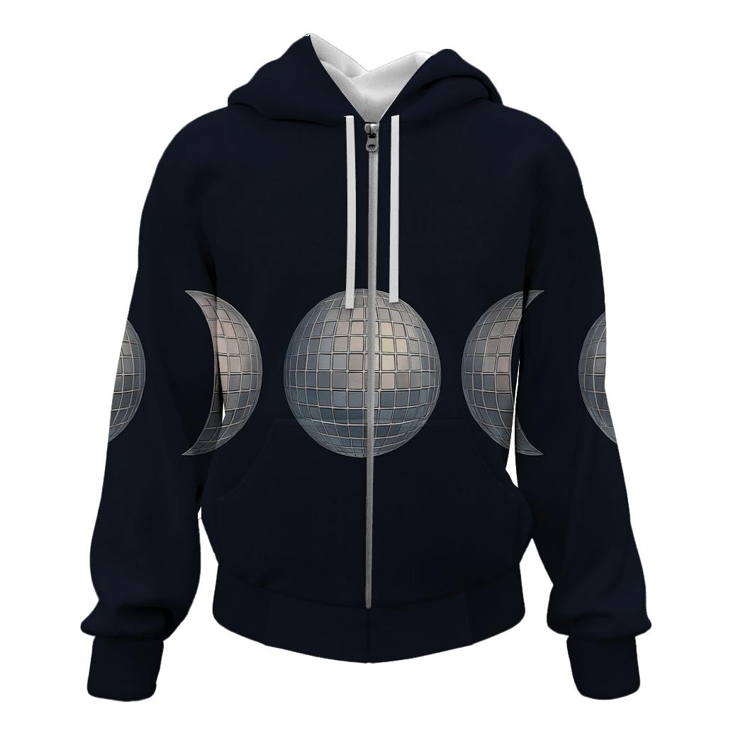 Disco Ball Moon Phases hoodies fashion