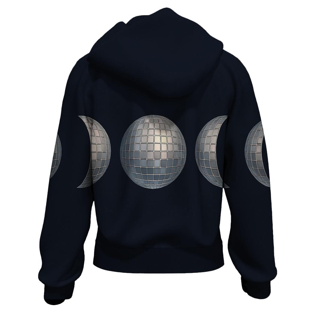 Disco Ball Moon Phases hoodies fashion