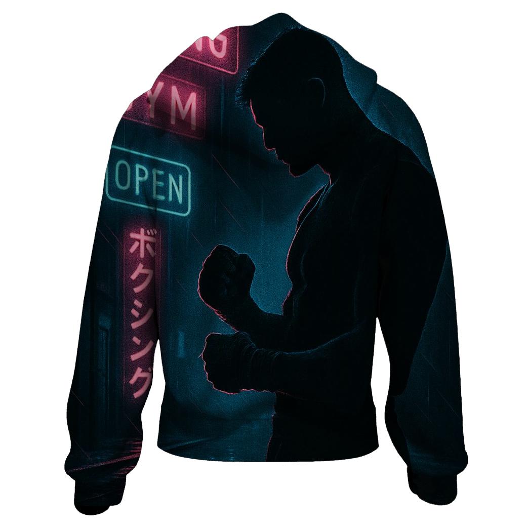 Neon Alley Shadow Boxer hoodie designs
