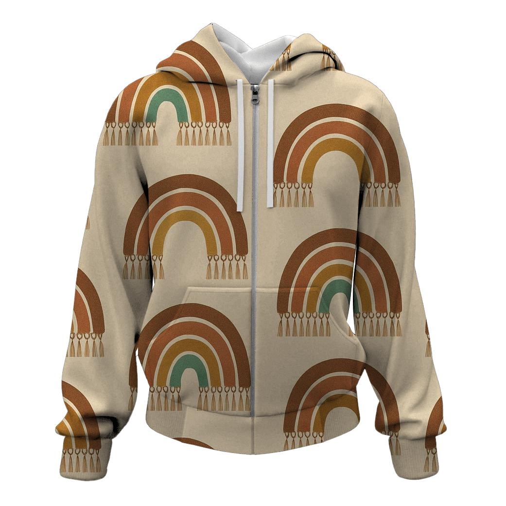 Macrame Rainbow Bands hoodies fashion