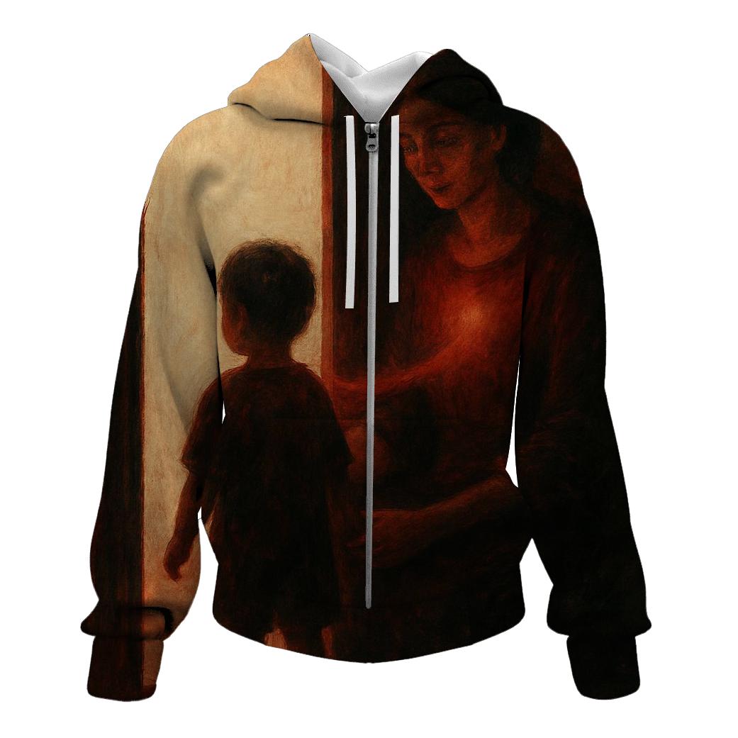 The Courage She Lent Me First embroidered hoodies