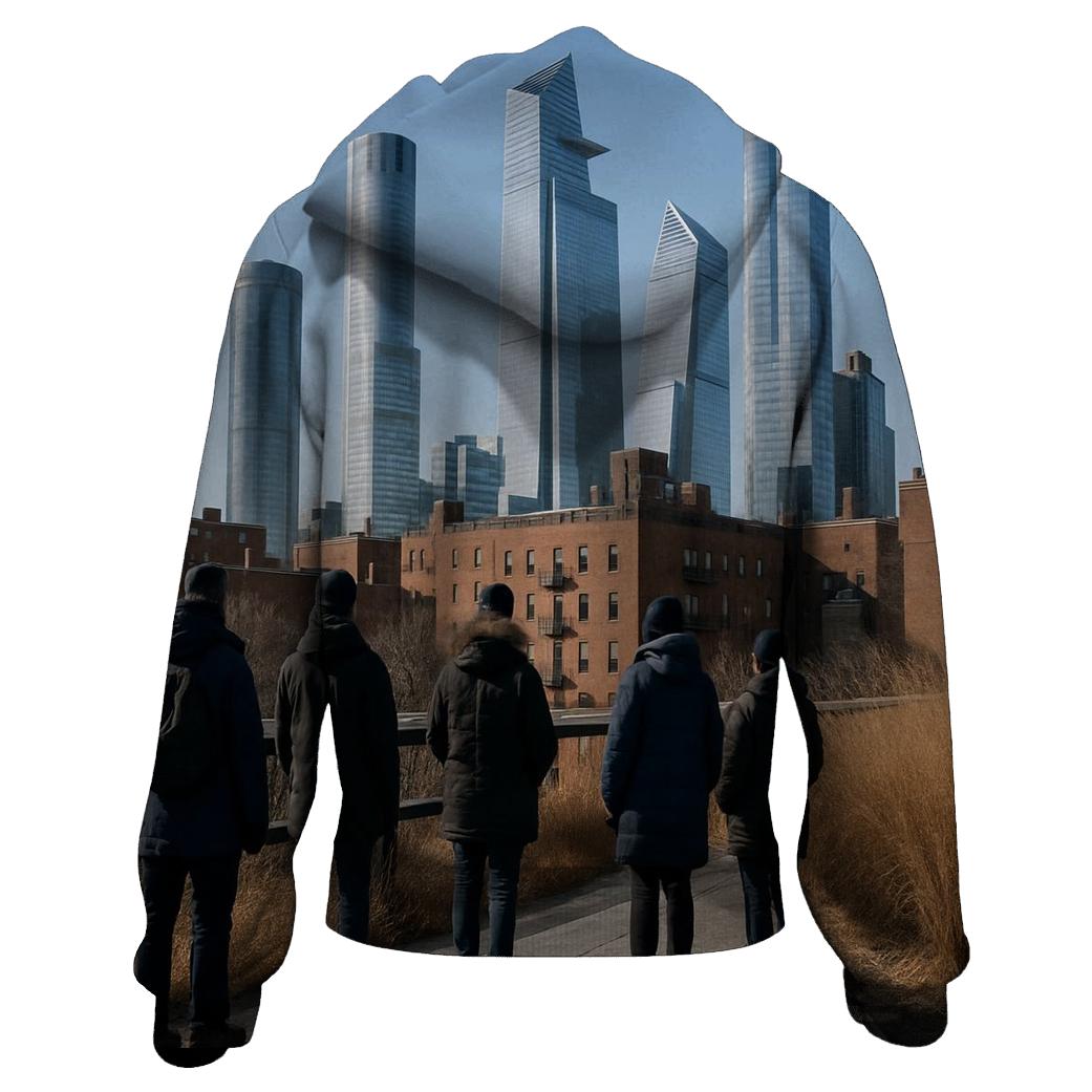 High Line Winter Noon Through New Hudson Yards Towers pullover hoodies
