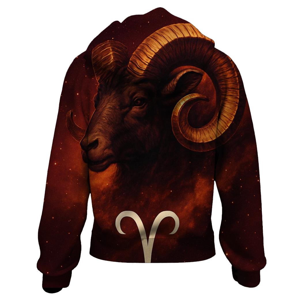 Aries Ram Spark Nebula Crest hoodie trends