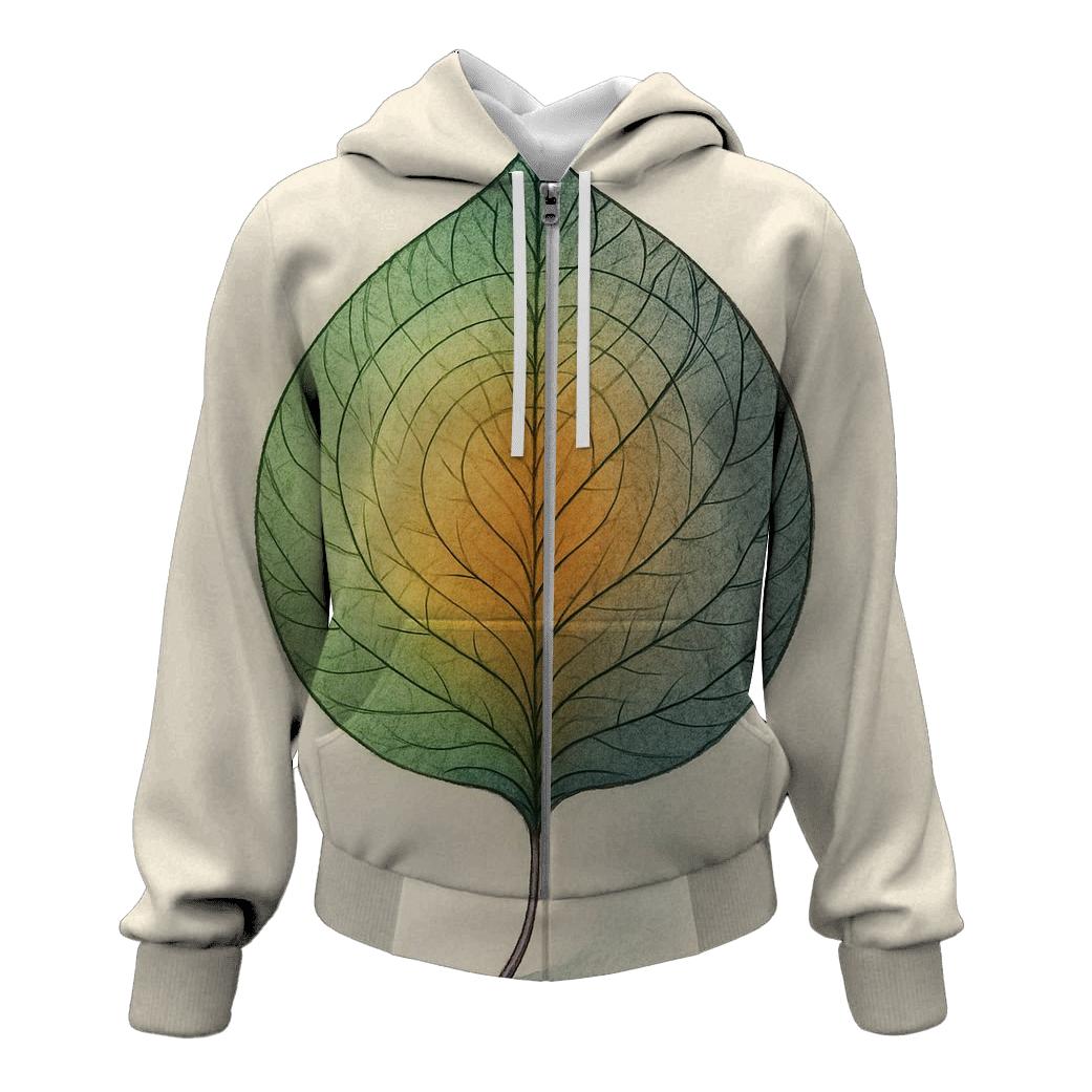Circle Of Seasons Within One Leaf designer hoodies