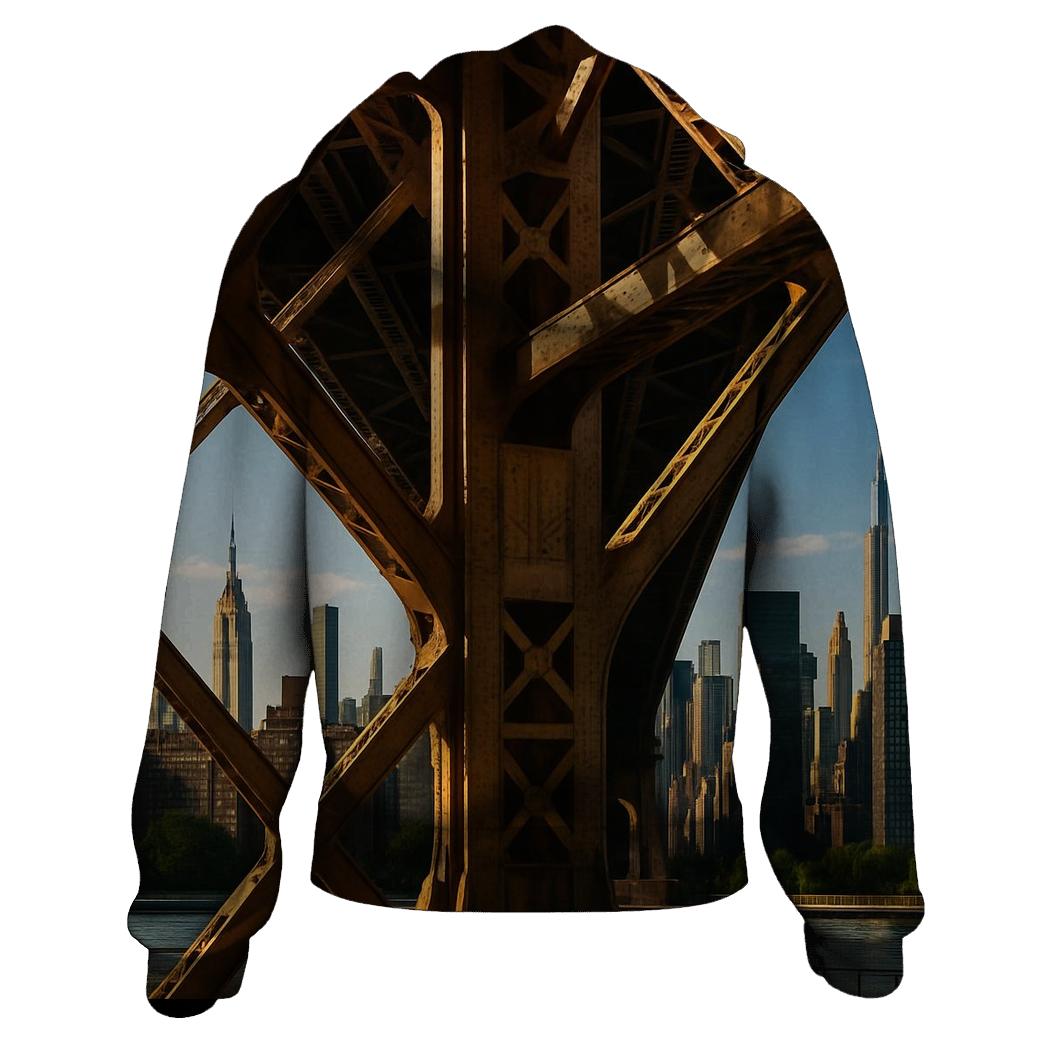 Queensboro Bridge Undercarriage Framing Midtown heavyweight hoodies