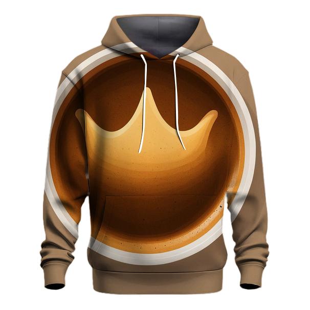 Crown Crema Arc embroidered hoodies