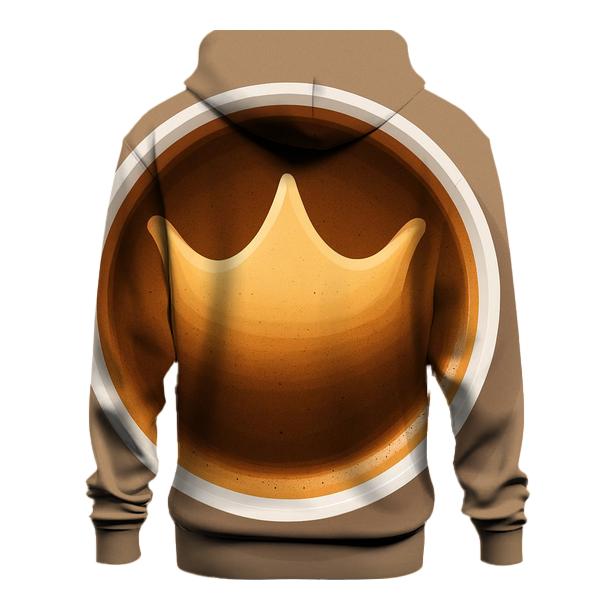 Crown Crema Arc embroidered hoodies