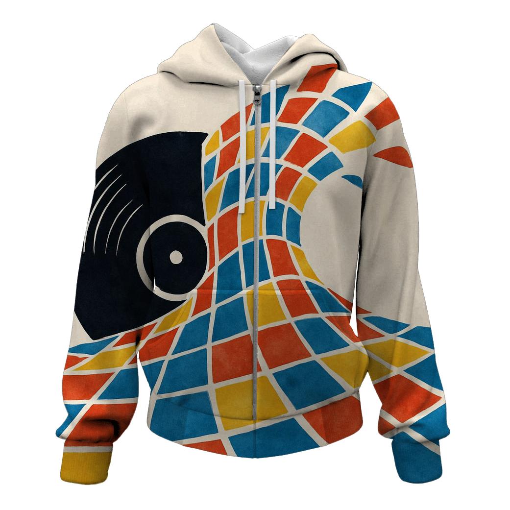 Vinyl Splash Mosaic hoodie styles