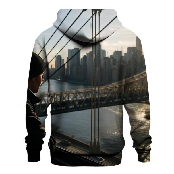 Roosevelt Island Tram Window Over Midtown lightweight hoodies