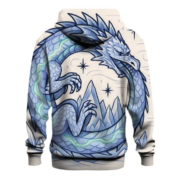 Ouroboros Glacier Ring With Aurora Veins printed hoodies
