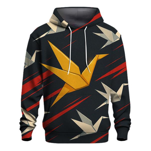 Kinetic Origami Crane Storm hoodie designs