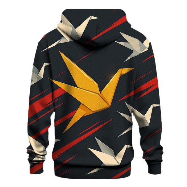Kinetic Origami Crane Storm hoodie designs