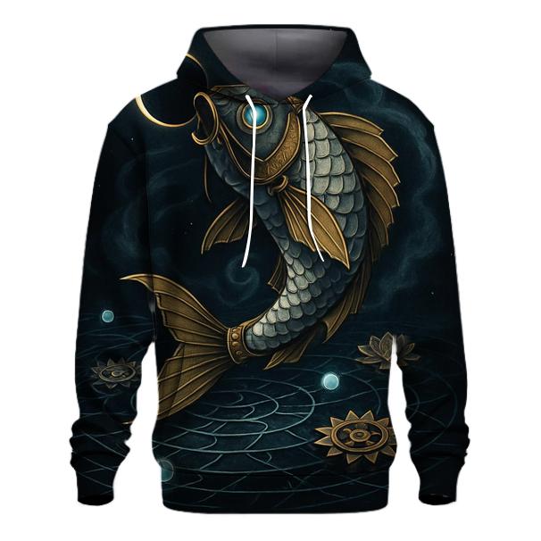 Clockwork Koi Eclipse printed hoodies