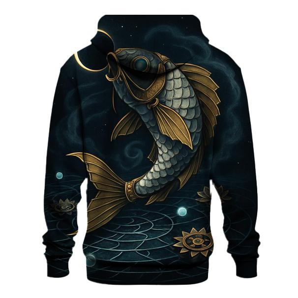 Clockwork Koi Eclipse printed hoodies