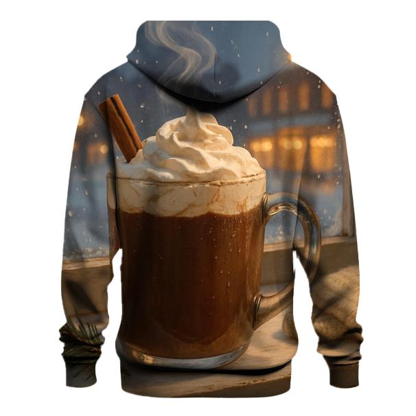 Hot Cocoa On The Winter Windowsill heavyweight hoodies