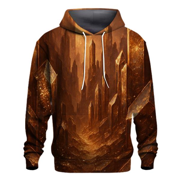 Copper Bronze Crystal Canyon embroidered hoodies