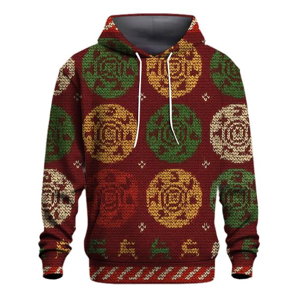 Reindeer Black Hole Polka Design premium hoodies