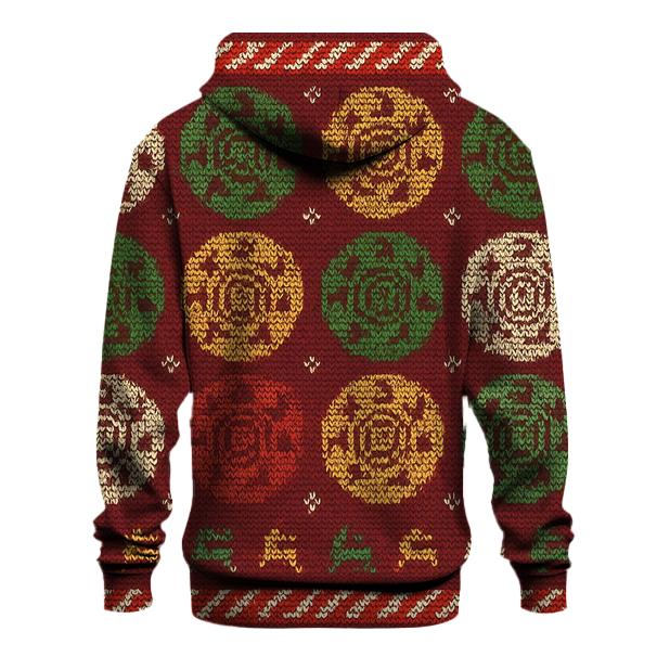 Reindeer Black Hole Polka Design premium hoodies